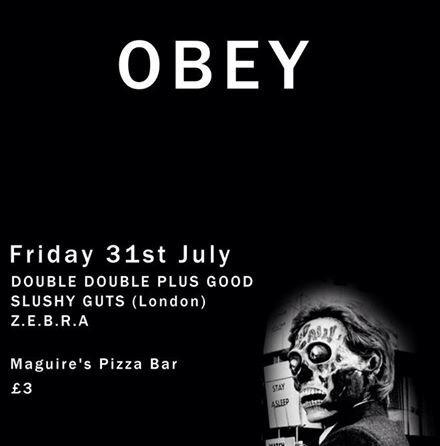edils_Records's tweet photo. @SLUSHYGUTS @DDplusG and zebra play @MaguiresPizza on Friday! £3 http://t.co/XlFpYhKqnB