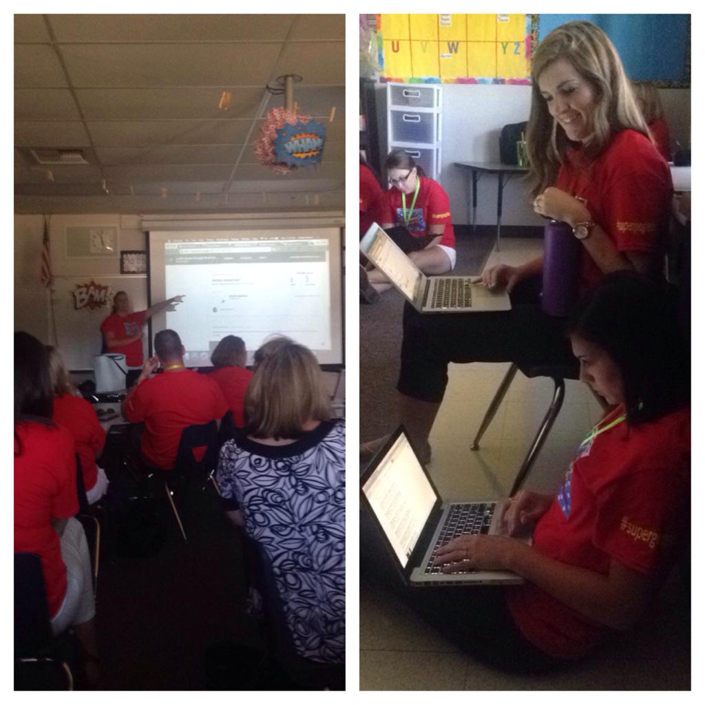 kimberlyAhewitt's tweet photo. These ladies are naturals! #techleadlearners #supergooglebc #WestlakeRepresent #classroom #sites http://t.co/blwhXWhJuy