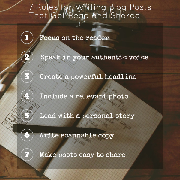 EditCopywriter's tweet image. 7 rules for writing blog posts that get read and shared....