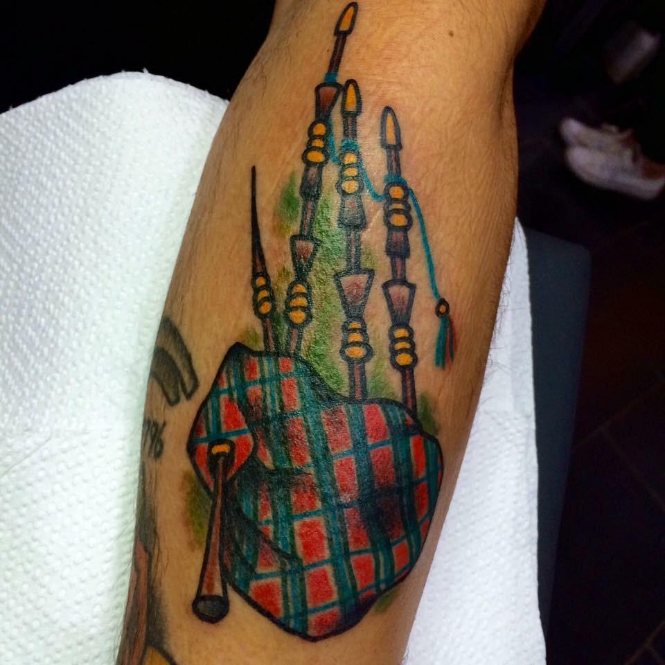 Scottish Bagpipes Tattoo