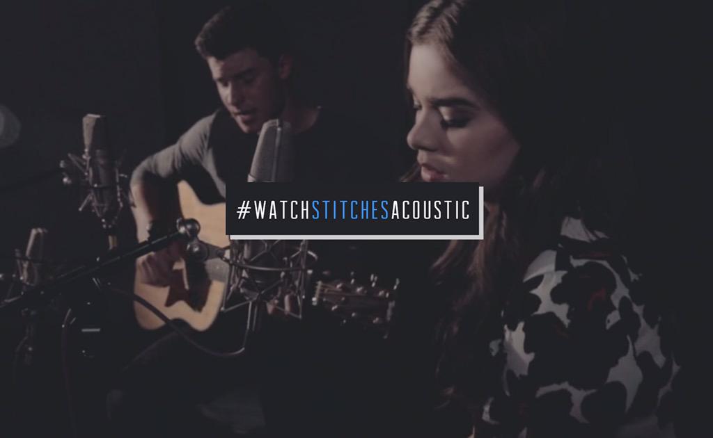 Everyone go #WatchStitchesAcoustic with @HaileeSteinfeld ! Share w the hashtag & Ill follow 😊 vevo.ly/071jb2