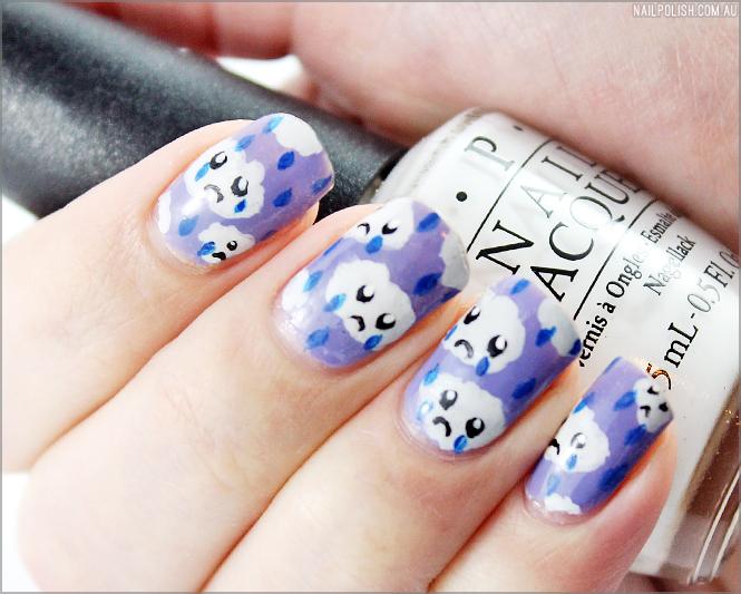Manicure Monday: Sad Cloud Nail Art + Tutorial #nailart #tutorial #winter #bbloggers… beauty-junkie.net/manicure-monda…