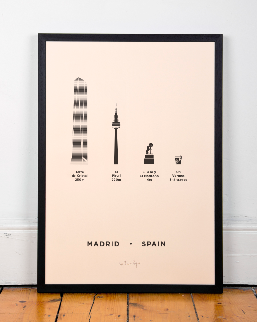 Hola! New Madrid print in store now meandhimandyou.com/product/madrid… #madrid #spain #vermut