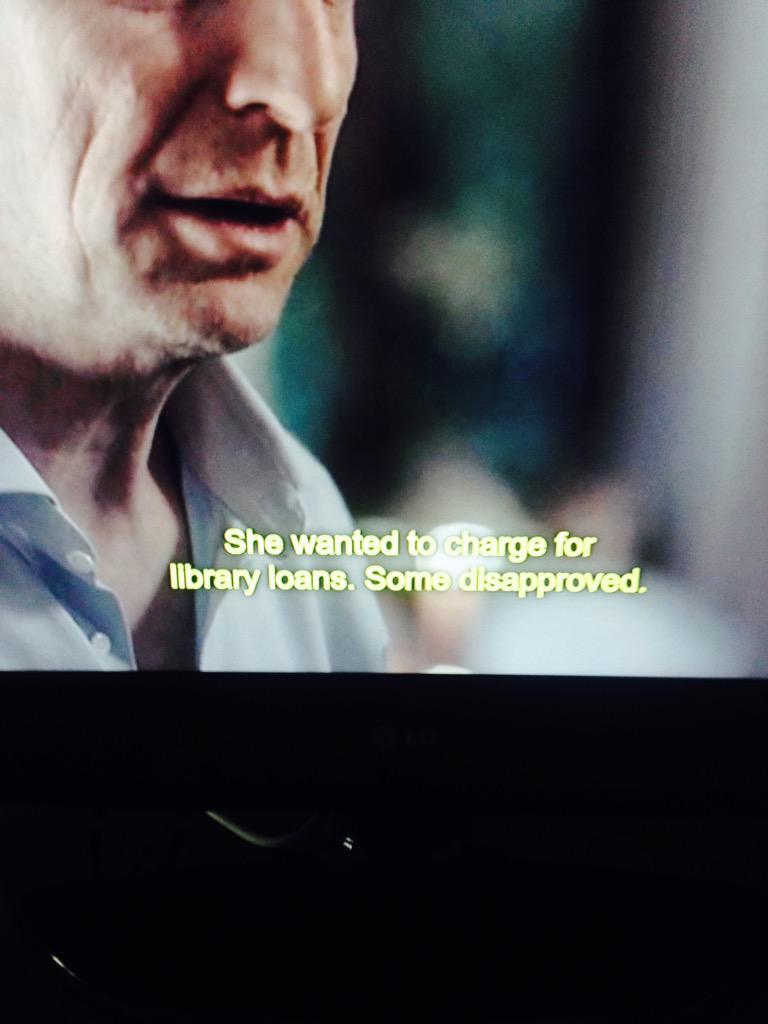 Genevievela's tweet image. Woah #thebridge #libraryfines #SRSLY