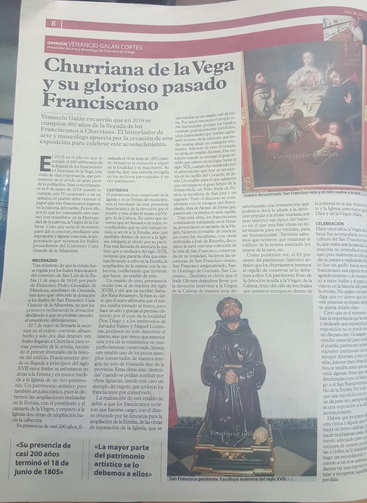 VenancioGalan's tweet photo. Ideal sobre mi idea exposición a los franciscanos en Churriana  http://t.co/tcgLLUWJ2v @Joant_Daz @Soy_Churrianero http://t.co/zgfA10Jkfz