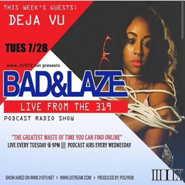 ProjectBlowed's tweet photo. ➪This Tuesday check out LIVE Podcast Radio Show #BadandLazE @LiveFromThe319 hosted by @instagrizzly @lazybdagreat T… http://t.co/3Llh43oofb