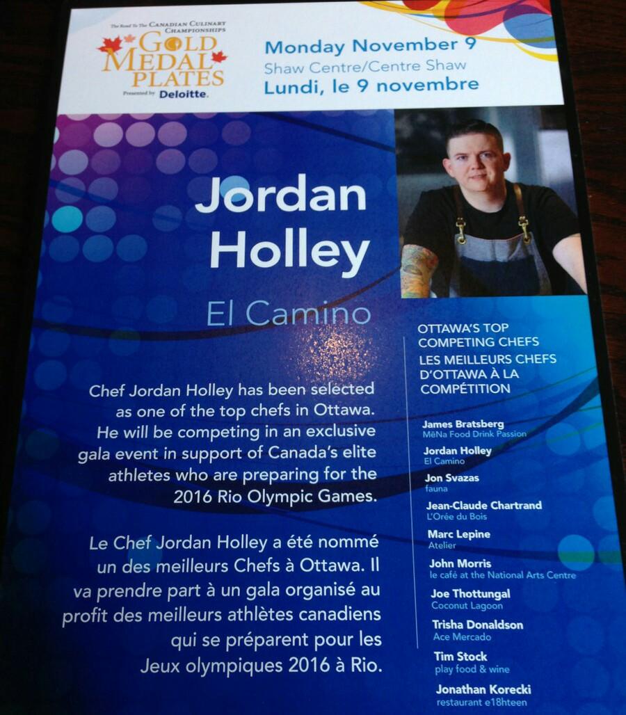 halam72's tweet image. Congratulations to @jordanchef33 on being selected to compete at this year's #GoldMedalPlates Ottawa fundraiser!