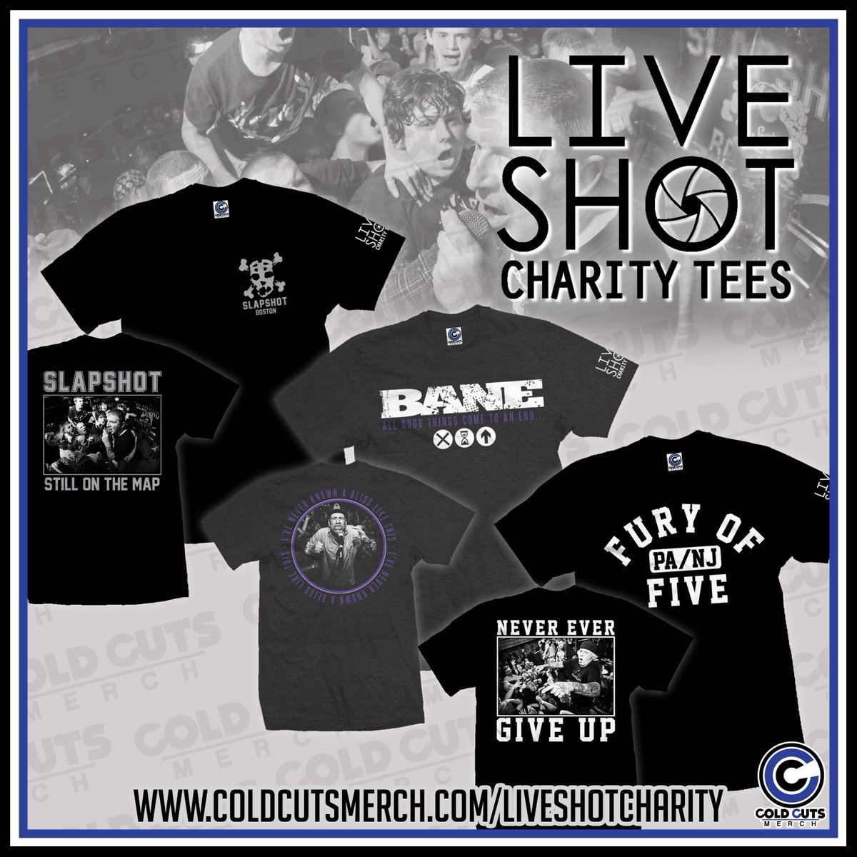 coldcutsmerch's tweet photo. 4 days left for this month's @LiveShotCharity tees! @BaneCentral FURY OF FIVE and SLAPSHOT! http://t.co/4xgJB79CHi http://t.co/kFxkG3pSf1