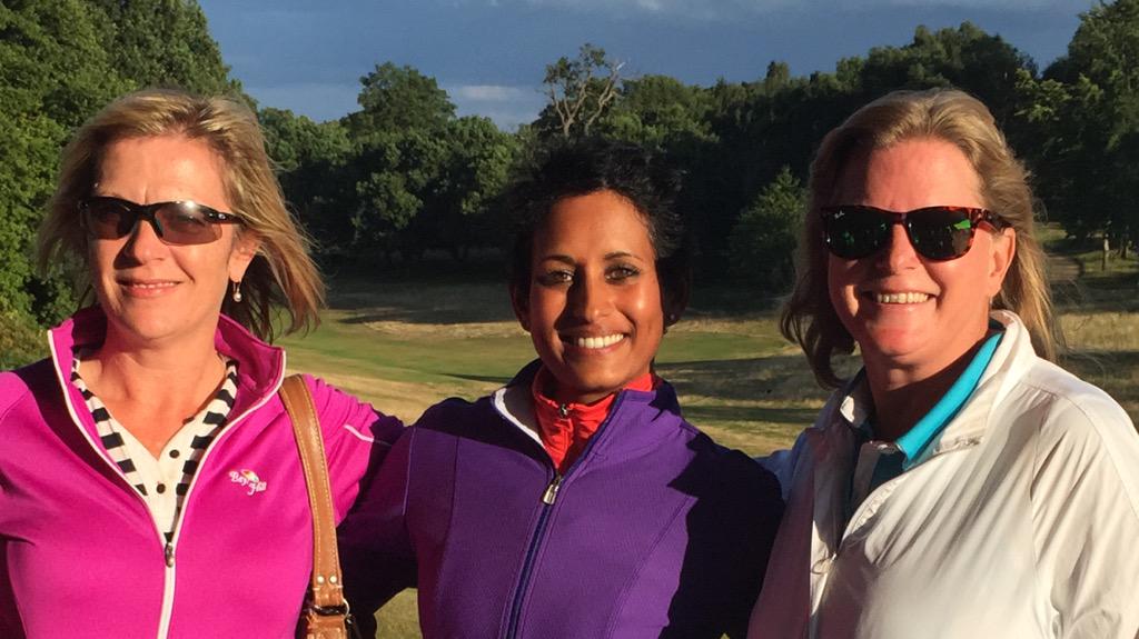 Happy to play my part in bringing in the Captain's Day <a href="/PressGolfSoc/">Press Golf Society</a> champs with @BBCNaga &amp; Laura Cork
