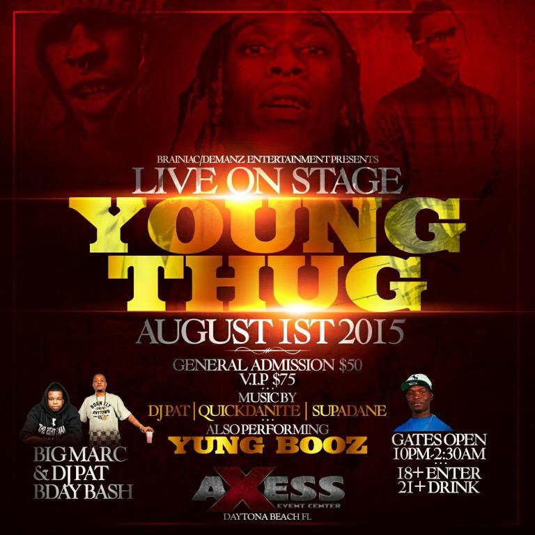 youngthug's tweet image. Daytona Beach this Saturday Aug 1st meet me there please 😁 #teamysl #udigg