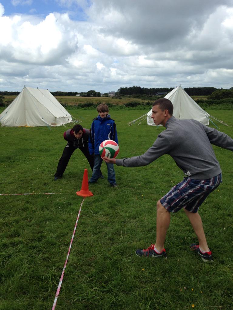 Camp Day Four - Volleyball, Barmouth Treasure Hunt, Horseshoe throwing, evening beach walk and movie night - Pt 1