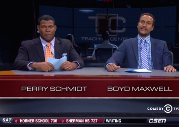 SlateCulture's tweet photo. Key &amp; Peele imagines what it'd be like if we obsessed over teachers the way we do athletes: http://t.co/c9YSbeyJ53 http://t.co/h8xEhlsg4G