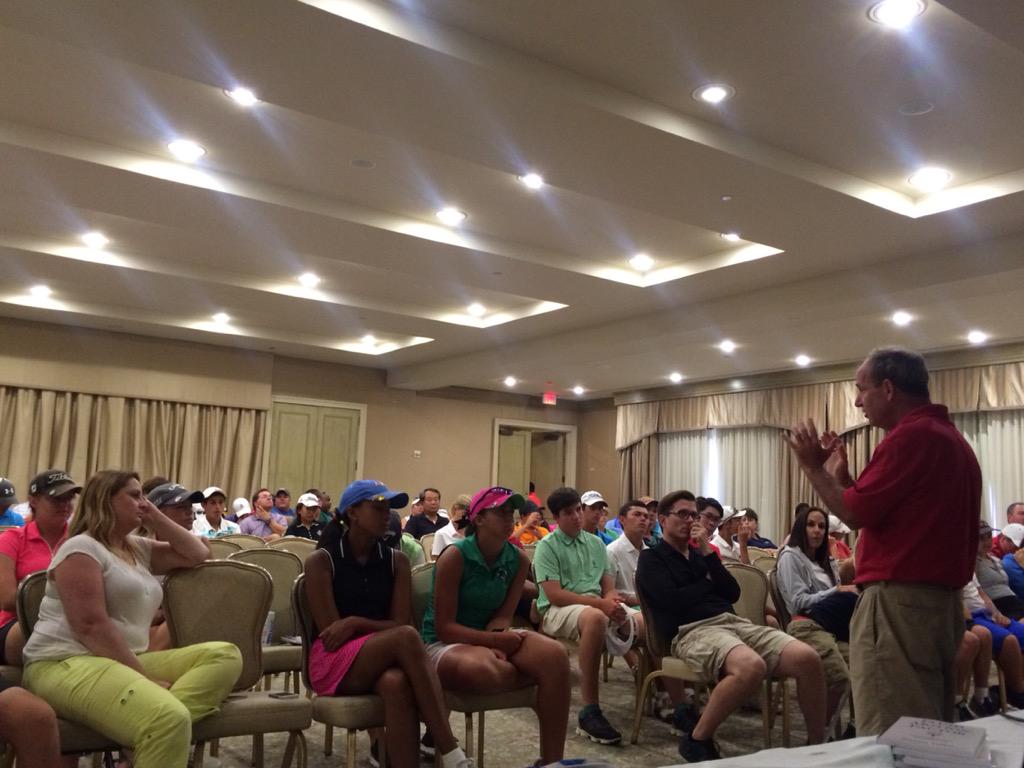 Fluid Motion Factor session with Steve Yellin. Amazing talk!! <a href="/Steven_Yellin/">Steven Yellin</a> #juniorgolf #wholeness #CGC #Dallas