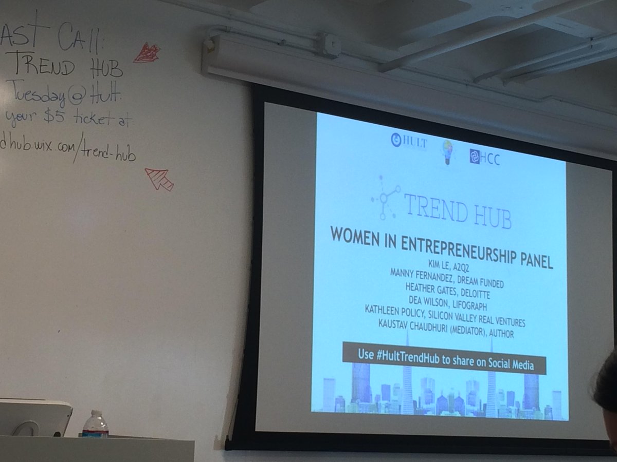 About to start the Women &amp; Entrepreneurship Panel! Stay tuned... #HultTrendHub