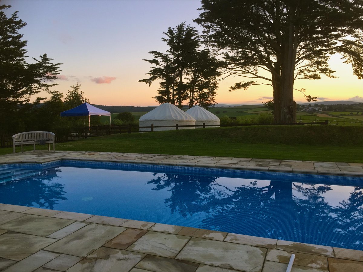 HigherEggbeer's tweet photo. We now have two new 6 meter yurts for hire #extraaccommodation for your family and friends! http://t.co/NkPjHxBxe5