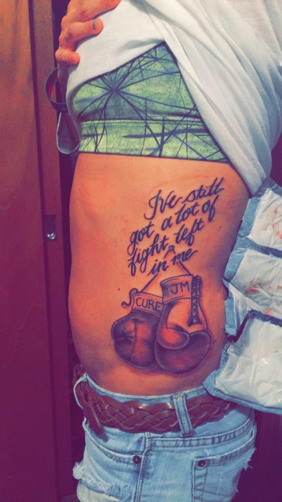 curejm26's tweet photo. @RachelPlatten my newest tattoo! CureJM. I love it! http://t.co/YAQxoV7TK4