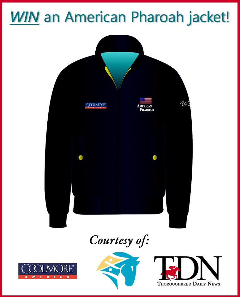 theTDN's tweet photo. Win an exclusive #AmericanPharoah jacket thanks to @coolmorestud &amp; the TDN. #IWantThatJacket http://t.co/7kuL4RhOYf http://t.co/5woEisQdrw