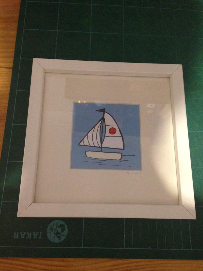 clarasais's tweet photo. #framed #nautical #boat #print ready for a new home http://t.co/EsymJG9qF1