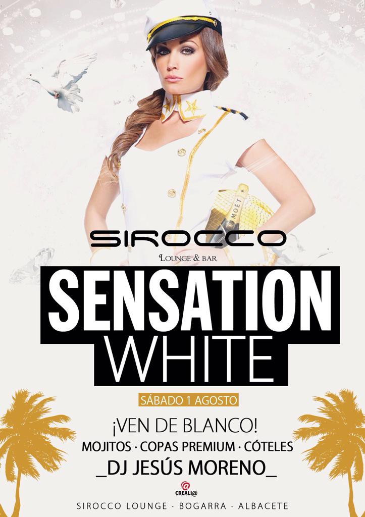 No te pierdas este sábado #sensationwhite en #SiroccoLounge con <a href="/Dj_JesusMoreno/">Jesus Moreno</a>