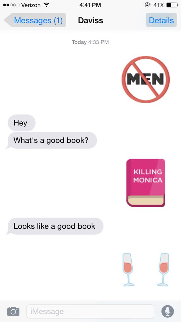 bringbacktcd's tweet photo. This app >>> 💕#KillingMonica @CandaceBushnell http://t.co/wmA3bAtFNV