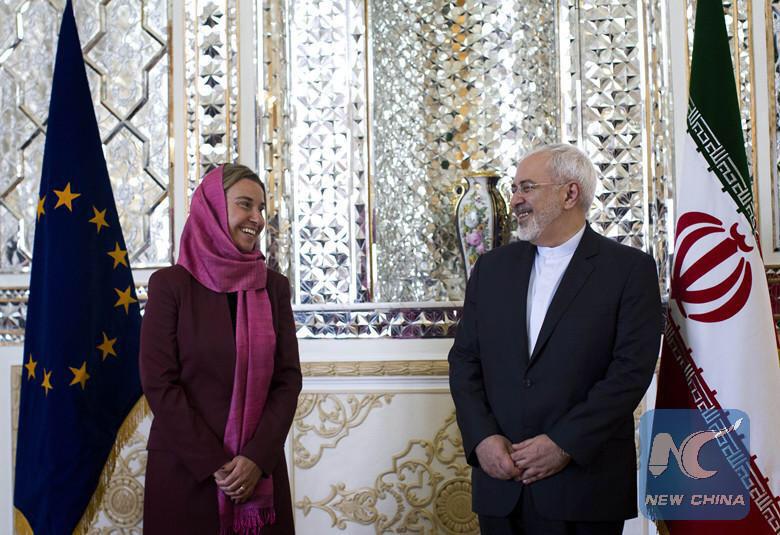 FedericaMog's tweet photo. Good talks today with @HassanRouhani and @JZarif: implementing #IranDeal will open new chapter http://t.co/eSJ0pjiNCk http://t.co/IJTGjwgSMs
