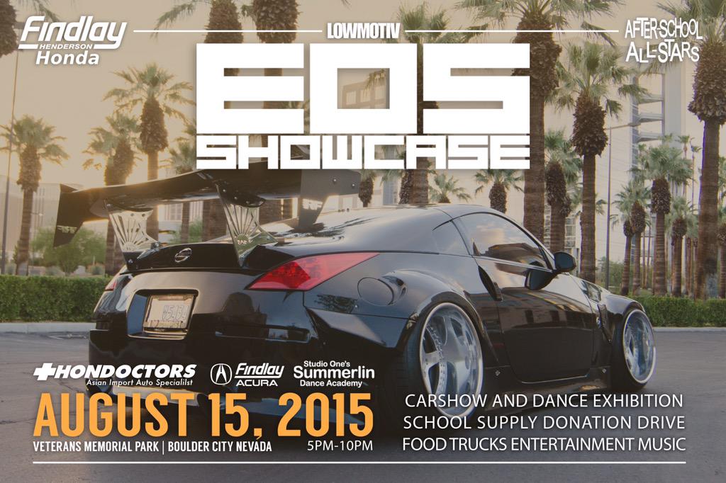 EOSshowcase's tweet photo. @EOSshowcase 2015 | Sat Aug 15
Car Show Charity Event | Dance Exhibition
School Supply Donation Drive #EOSshowcase http://t.co/hSgmRa2H2b