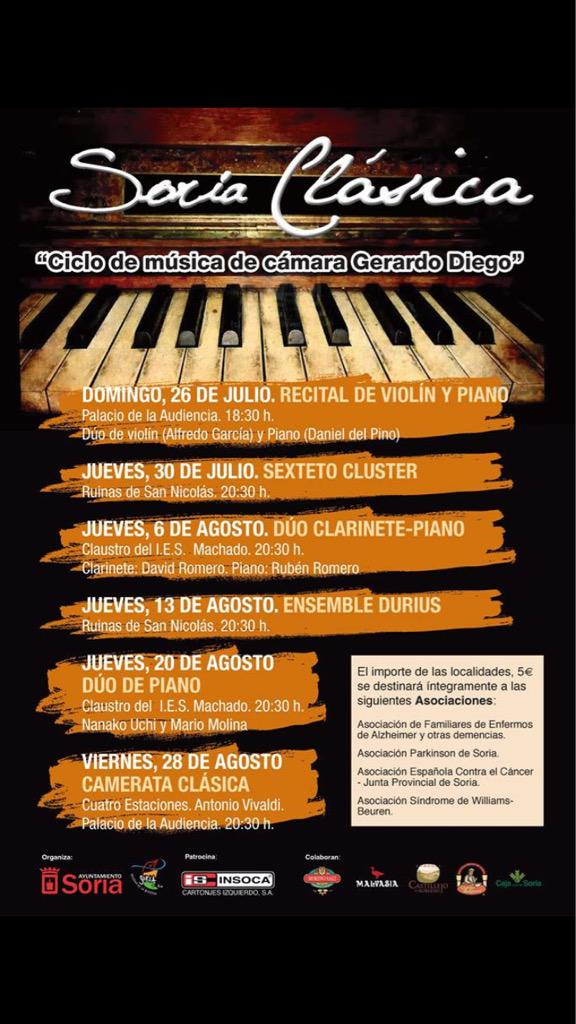 SextetoCluster's tweet photo. Este jueves 30 daremos un concierto en las ruinas de san Nicolás a las 20:30.No os lo perdáis #Soria #SoriaClasica http://t.co/rVRTk7AzAI