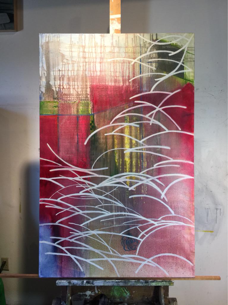 alisonjardine's tweet image. 'Flight' 50"x32" oil on canvas... #art #painting