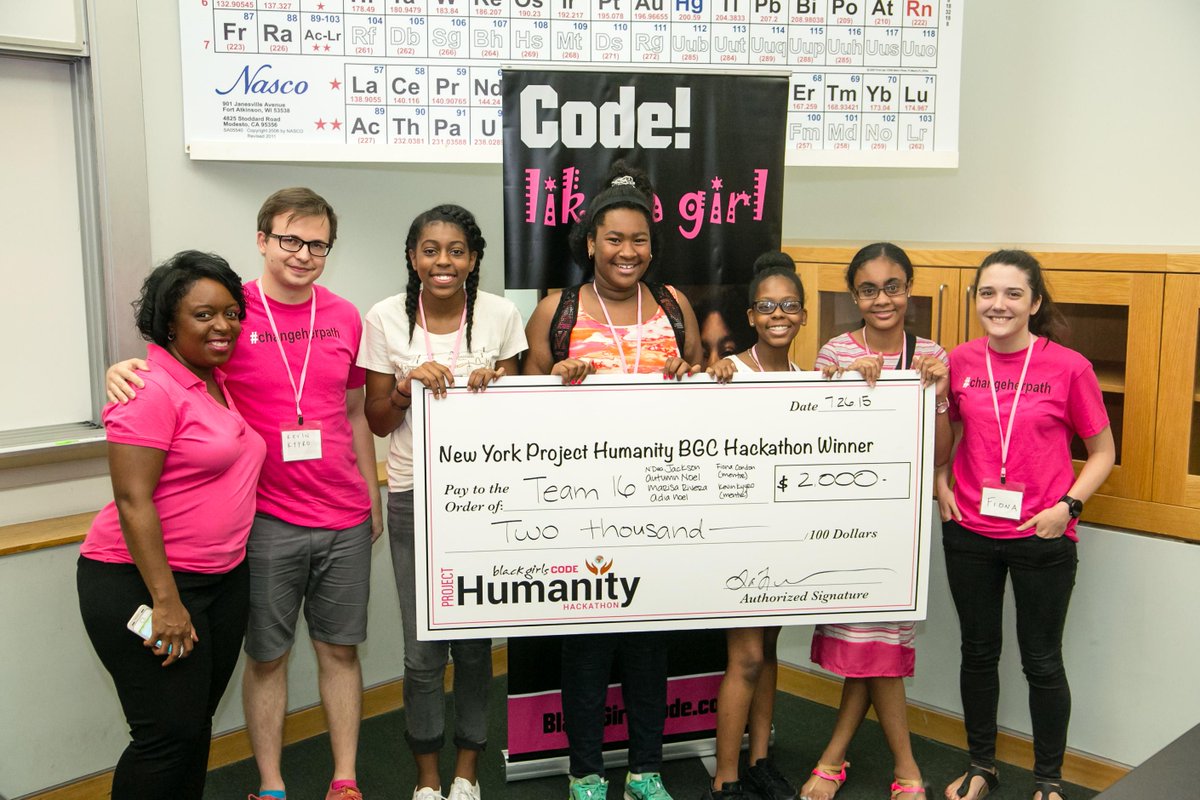 VolunteerBGCNYC's tweet photo. Relive the awesome #BGCProjectHumanity NY demo sessions in photos http://t.co/NJK2MfWmvl cc: @BlackGirlsCode http://t.co/936SNr6bOP