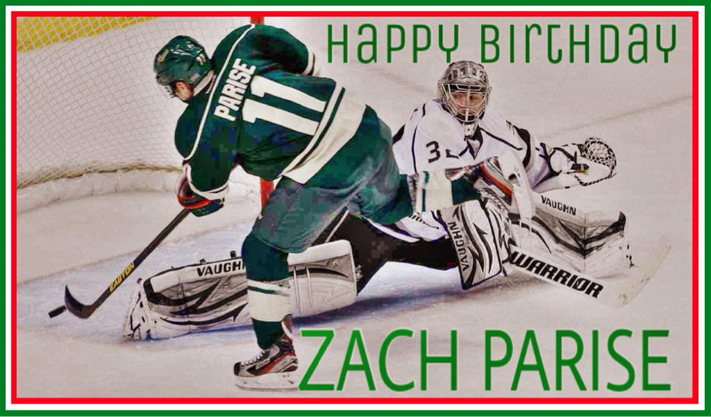 Happy Birthday to star Zach Parise! 72 more days vs 