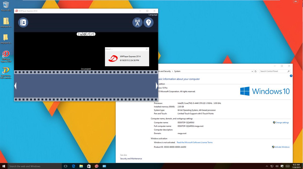 Upgrading to #Windows10 ? No worries, our XMplayer Express software, works out of the box. #happydays