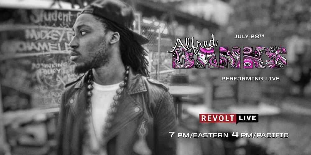 revolttv's tweet photo. Our #LocalLoveTour winner #AlfredBanks is performing on #REVOLTLive in a few. Stay tuned! 📺 http://t.co/ODD7JHf4Us