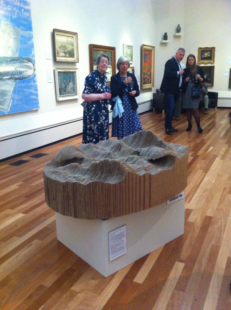 PeterMJenkins's tweet photo. @PeterBazalgette re-opens @YorkArtGallery with my dad's final sculpture at centre stage http://t.co/8BGlYC3R6q