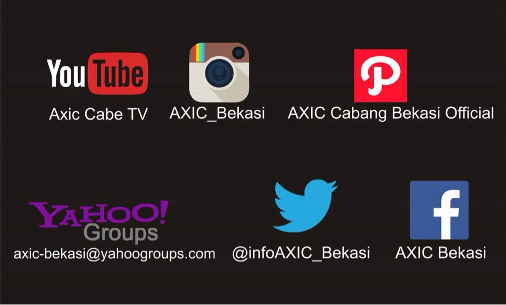 Follow our sosmed kami <a href="/InfoAXIC_Bekasi/">AXIC Bekasi</a> <a href="/AXICinfo/">infoAXIC</a> #BanggaBersamanya