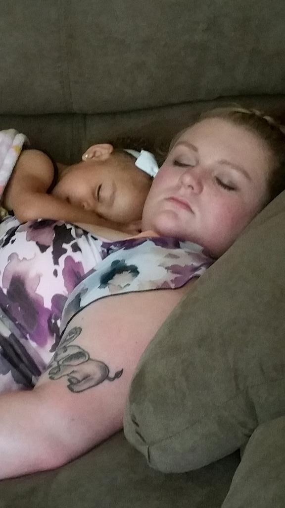 #lovesofmylife caught my girl and daughter sleeping