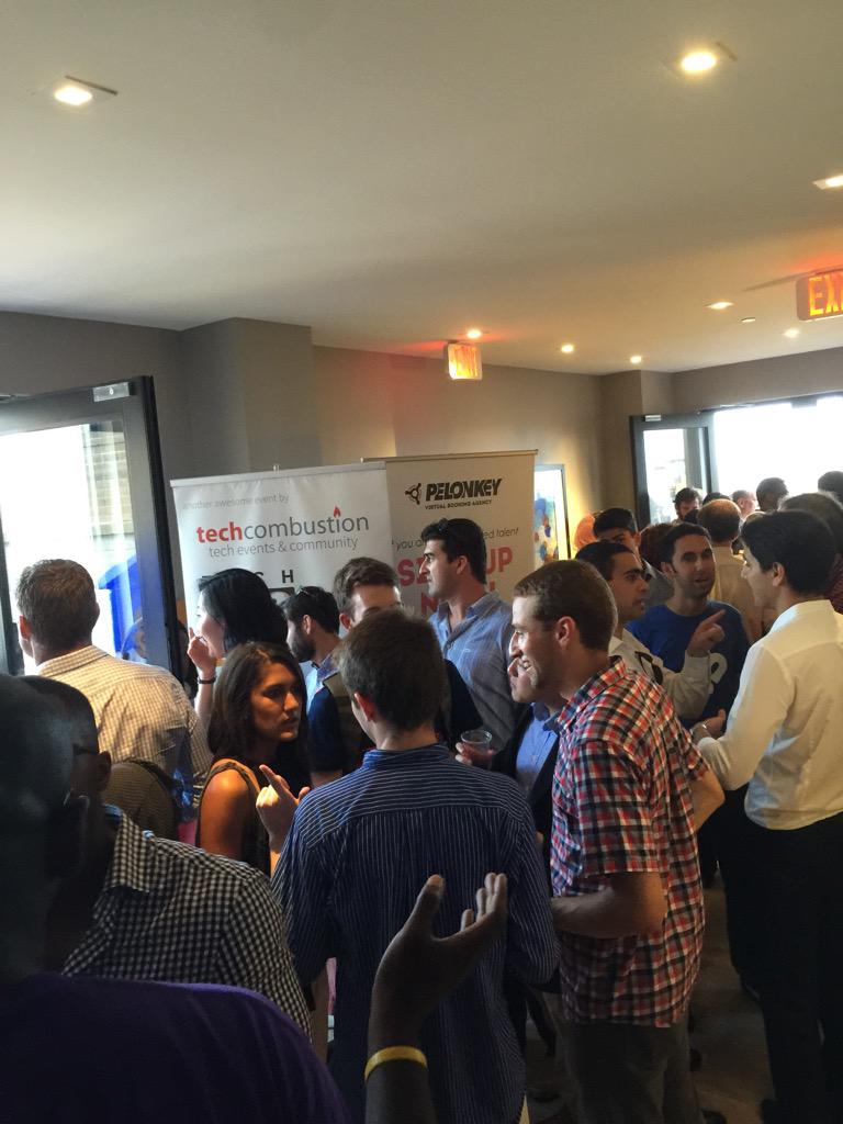 IG4Ameetup's tweet photo. Rain does stop #DC from networking! #dctech @TechBreakfast #weDC http://t.co/sbLVJjrryF