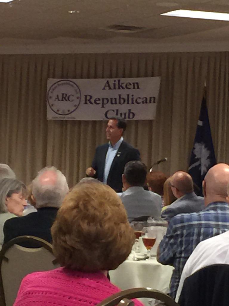kendallmccarty's tweet image. It was great to be in Aiken today with @RickSantorum #TakeBackAmerica #Rick2016