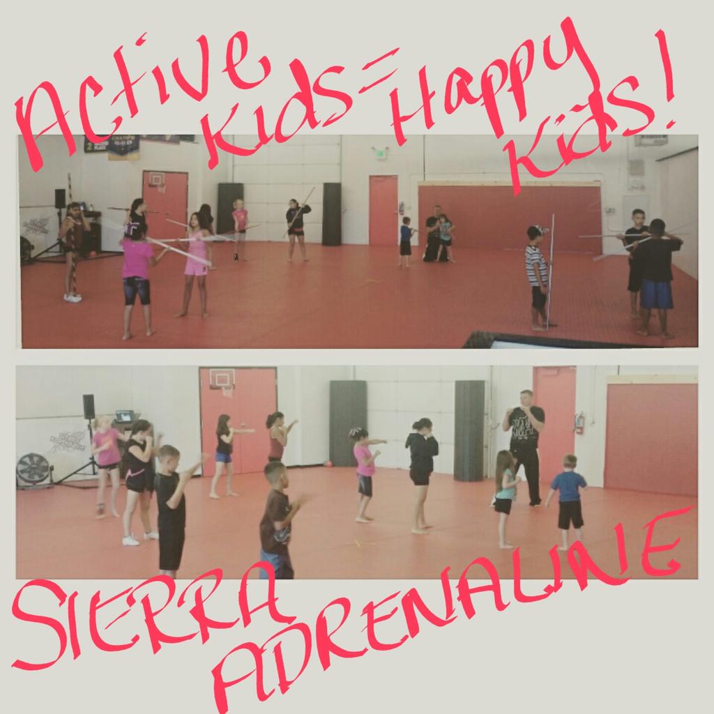 coleen_nvgirl's tweet photo. Let's get moving~funtimes!...Bo staff training for kids #MartialArts @SA_Cheer @SierraAdrenalin http://t.co/DjPRclmLku