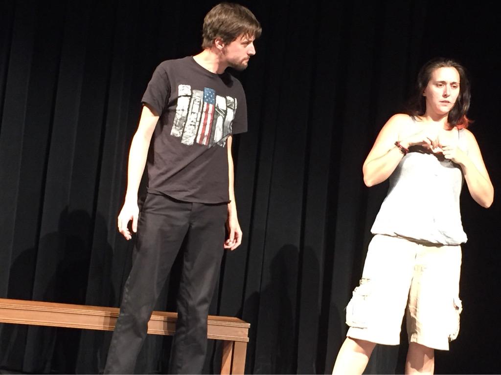 RktCityShakes's tweet photo. Clarence gives the murderers what-for!
#MyKingdomForARocket #RocketCityShakespeare #RichardIII #RehearsalPix http://t.co/YjNgAMdZVh