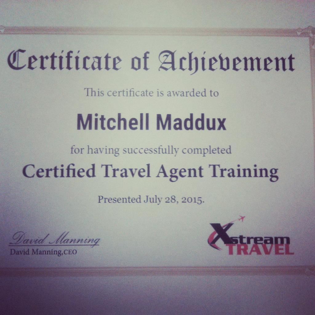 n1BreadWinner's tweet photo. Officially certified Travel agent!!! Do you keep your Buisness options open??? HMU!!! #CERTIFIED #Serious #GETATME http://t.co/ibL8zMWg4J