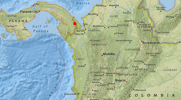 MiDiarioPanama's tweet photo. Sismo de 6.0 se registra en la frontera con Colombia. http://t.co/9WVzccbBOL http://t.co/kgfoV49wUz