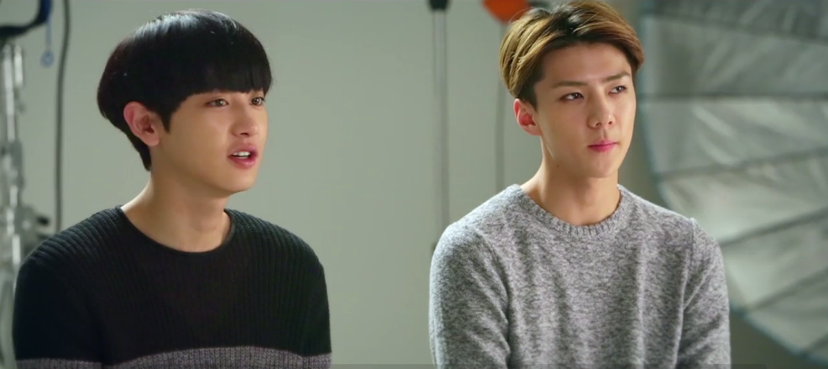 xcenyol's tweet photo. [CAP] SMTOWN THE STAGE EXO - #CHANYEOL #SEHUN http://t.co/uKoYtwCtjU
