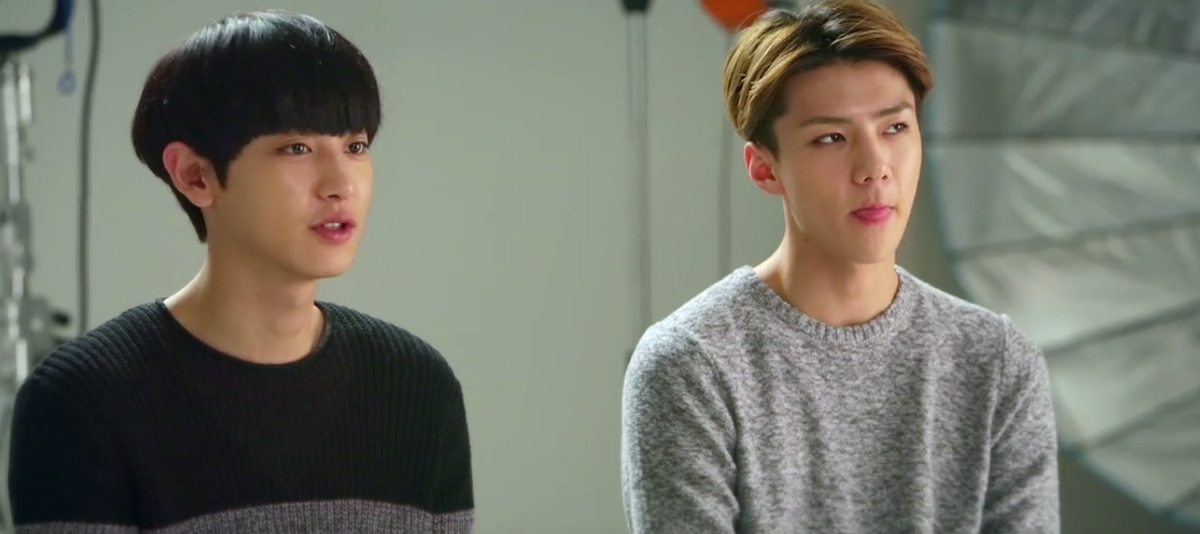 xcenyol's tweet photo. [CAP] SMTOWN THE STAGE EXO - #CHANYEOL #SEHUN http://t.co/uKoYtwCtjU