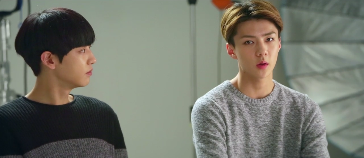 xcenyol's tweet photo. [CAP] SMTOWN THE STAGE EXO - #CHANYEOL #SEHUN http://t.co/uKoYtwCtjU
