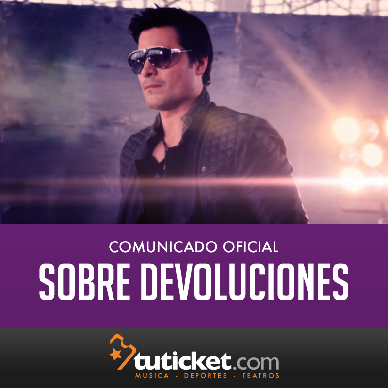 TuTicket_Co's tweet photo. #Comunicado sobre devoluciones de tickets de @CHAYANNEMUSIC, nuevas fechas aún por anunciar http://t.co/2GlLTGB89x http://t.co/oqFKvzcavj