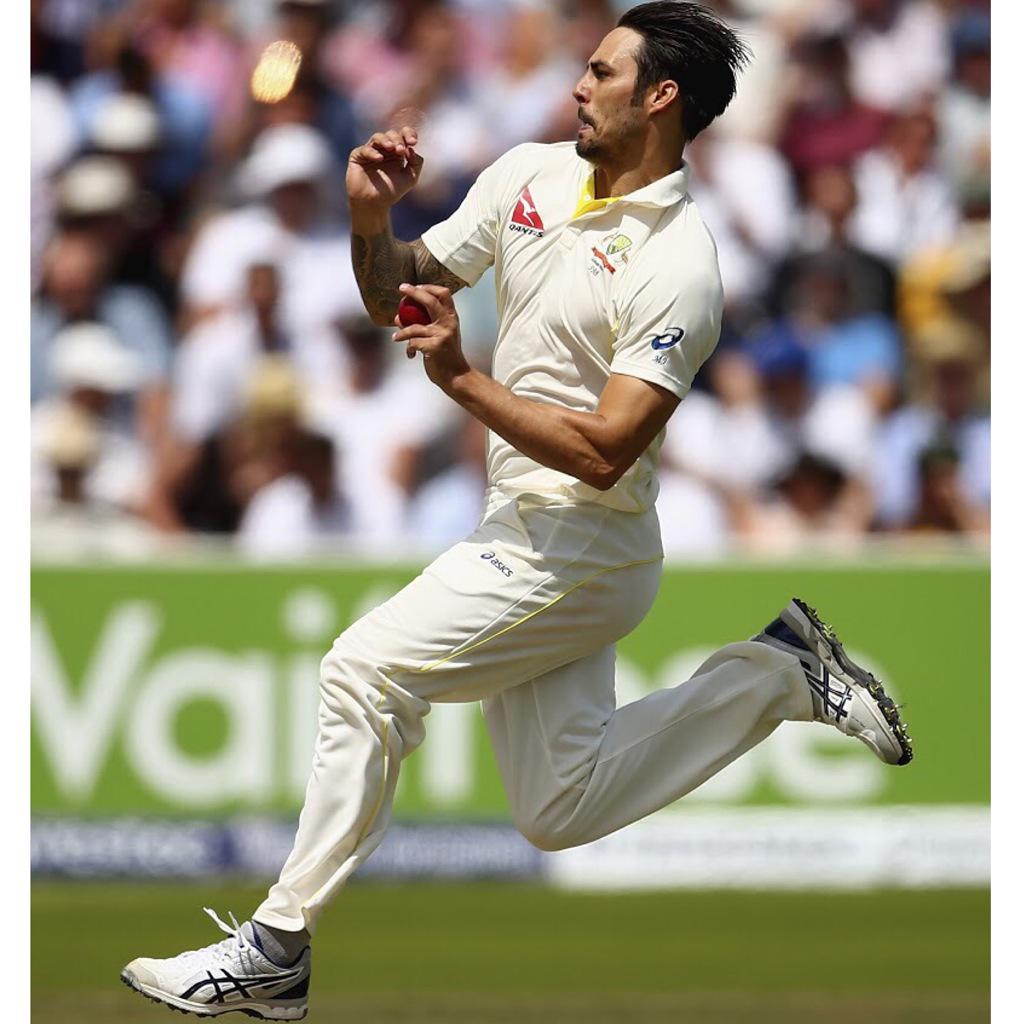 ASICSaustralia's tweet photo. Ambassador @MitchJohnson398 closing in on his 300th Test wicket with the 3rd test starting tonight! Best if luck! http://t.co/xqLI8k12Lo