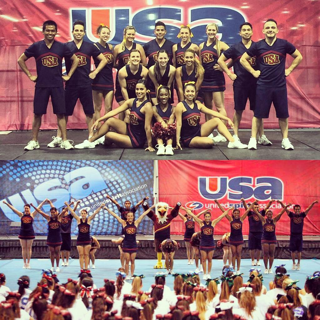 LIVING for this ACC camp! So much fun with my eagle family. #cheercamp #usaliveforit <a href="/usacamps/">United Spirit Assoc.</a>