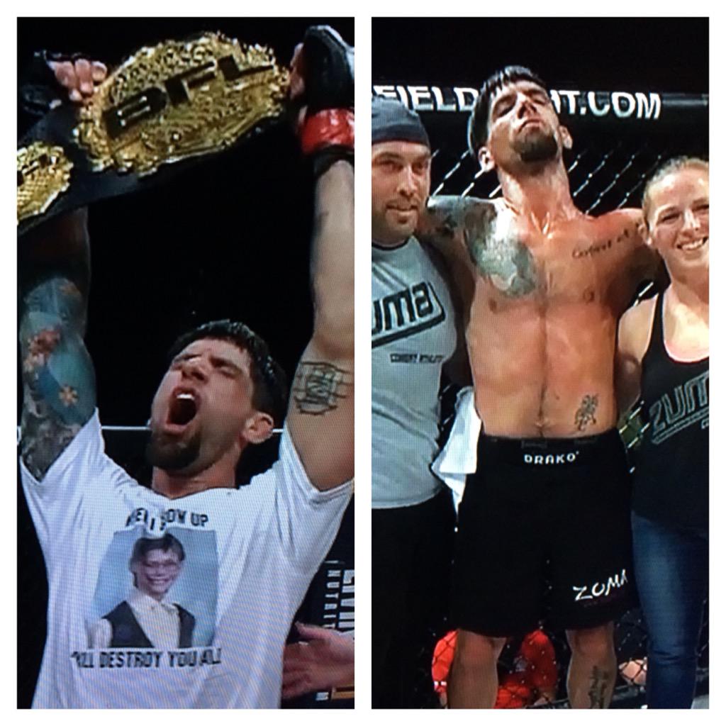 Great fight <a href="/BattlefieldFL/">Battlefield Fight League</a> 37 <a href="/ryanjanesMMA/">Ryan Janes</a> #andstill <a href="/zumacoach/">adamzugec</a> <a href="/mmasarah/">Sarah Kaufman</a> congrats #WhenIGrowUpIWillDestryYouAll