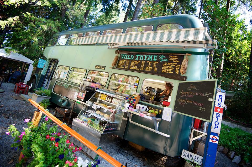 SunnySaturna's tweet photo. Enjoy slushies on a double-decker bus this Long Weekend #saturna #oldschoolcool #daytrip @buscafe_saturna @bcmagazine http://t.co/ZTunbhayyJ