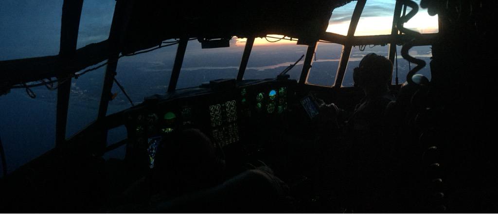 USCGSoutheast's tweet photo. #BreakingNews Photos from C-130 that just landed, #coastguard crews continuing the search for missing 14YO boys. http://t.co/IrVnoMG7UM